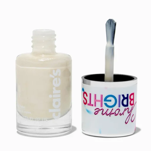 Chrome Brights Single Nail Polish - White