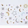 Chunky Silver & Gold Metallic Celestial Body Gem Set