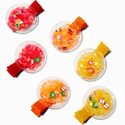 Claire's Club Fruit Shaker Hair Clips - 6 Pack