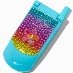 Claire's Club Blue Butterfly Bling Flip Phone Lip Gloss Set