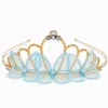 Claire's Club Blue Butterfly Gold-tone Tiara