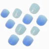 Claire's Club Blue Ombré Press On Vegan Faux Nail Set - 10 Pack