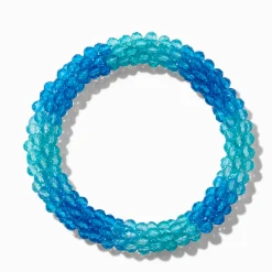 Claire's Club Blue Textured Stretch Bracelet