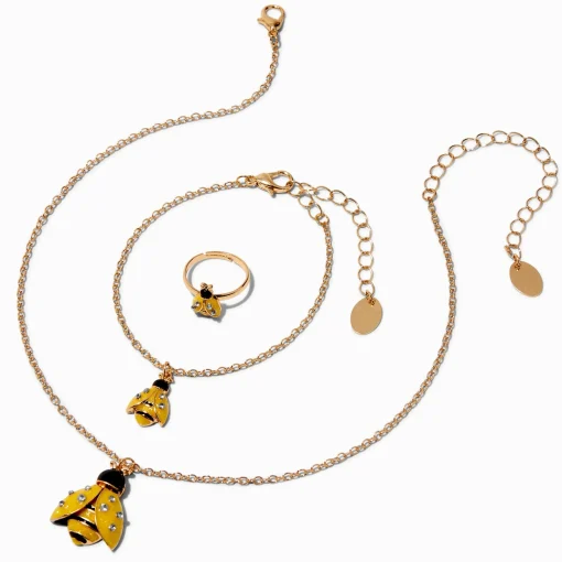 Claire's Club Bumblebee Jewelry Set - 3 Pack