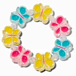 Claire's Club Butterfly Disc Stretch Bracelet