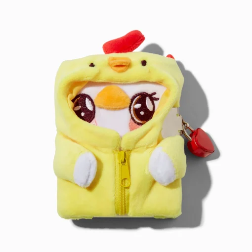 Claire's Club Chick Costume Duck Plush Mini Lock Diary