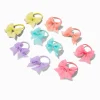 Claire's Club Chiffon Bow Hair Ties - 10 Pack