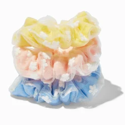 Claire's Club Daisy Scrunchies - 3 Pack