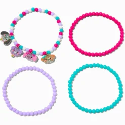 Claire's Club Dogs Seed Bead Stretch Bracelets - 4 Pack