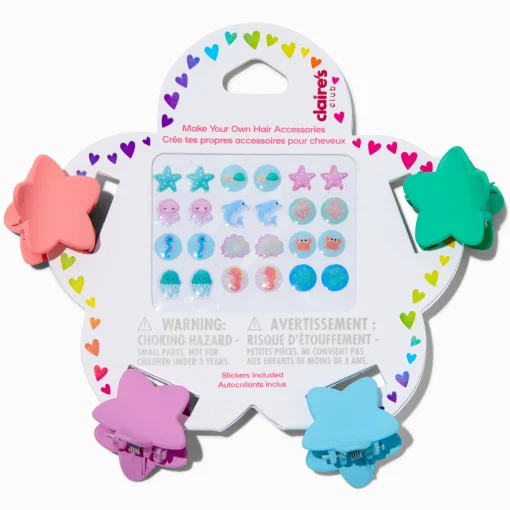 Claire's Club Do-It-Yourself Beach Hair Claw Set