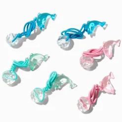 Claire's Club Dolphin Charm Hair Ties - 6 Pack