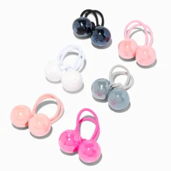 Claire's Club Edgy Knocker Bead Hair Ties - 4 Pack