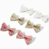 Claire's Club Glitter Bow Hair Clips - 6 Pack