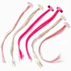 Claire's Club Heart Faux Hair Snap Hair Clips - 6 Pack