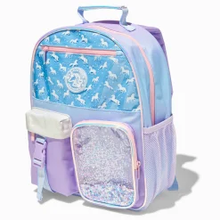 Claire's Club Holographic Unicorn Functional Backpack