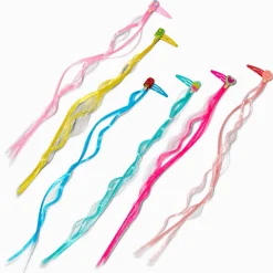 Claire's Club Ice Pop Icon Faux Hair Snap Hair Clips - 6 Pack