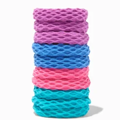 Claire's Club Jewel Tone Honeycomb Hair Ties - 10 Pack