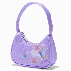 Claire's Club Lilac Butterfly Shoulder Bag