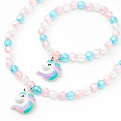 Claire's Club Lilac Unicorn Beaded Jewelry Set - 2 Pack