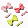 Claire's Club Loopy Hair Bow & Beaded Hair Clips - 6 Pack