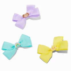 Claire's Club Loopy Ribbon Hair Bow Clips - 3 Pack