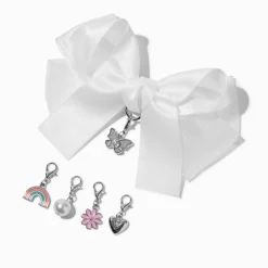 Claire's Club Make-It-Yourself White Hair Bow Accessory Kit