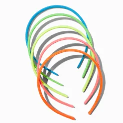 Claire's Club Neon Rope Plastic Headbands - 5 Pack