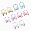Claire's Club Pastel Dot Bow Hair Ties - 10 Pack