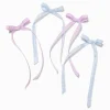 Claire's Club Pastel Gingham Hair Bow Clips - 4 Pack