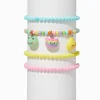 Claire's Club Pastel Glitter Critter Seed Bead Stretch Bracelets - 4 Pack