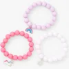 Claire's Club Pastel Matte Beaded Stretch Bracelets - 3 Pack