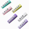 Claire's Club Pastel Ribbon Affirmation Hair Clips - 6 Pack
