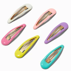 Claire's Club Pastel Snap Hair Clips - 6 Pack