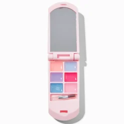Claire's Club Pearl Heart Bling Flip Phone Lip Gloss Set