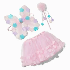 Claire's Club Pink Chiffon Flower Dress Up Set - 3 Pack