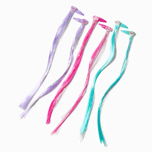 Claire's Club Puppies Faux Hair Snap Hair Clips - 6 Pack