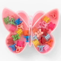 Claire's Club Rainbow Butterfly Mini Hair Claws - 20 Pack