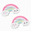 Claire's Club Rainbow Snap Hair Clips - 2 Pack