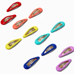 Claire's Club Rainbow Snap Hair Clips - 12 Pack