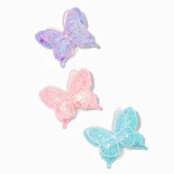 Claire's Club Sequin Butterfly Hair Clips - 3 Pack