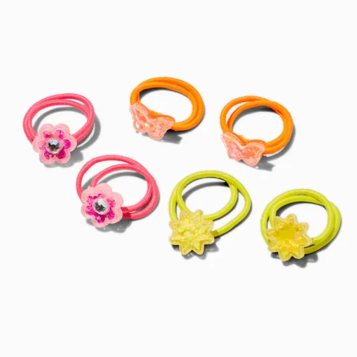 Claire's Club Shaky Icons Hair Ties - 6 Pack