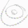 Claire's Club Silver Daisy Jewelry Set - 3 Pack