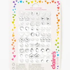 Claire's Club Special Occasion Stick On Earrings - 30 Pack