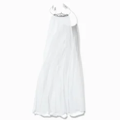 Claire's Club Special Occasion White Veil Crown