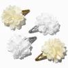 Claire's Club Special Occasion Chiffon Flower Snap Hair Clips - 4 Pack