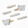 Claire's Club Special Occasion Silver-tone Mixed Hair Clips - 6 Pack