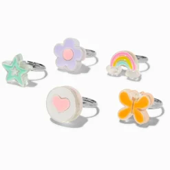Claire's Club Spring Mix Rings - 5 Pack