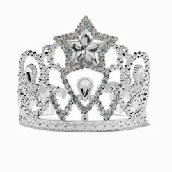 Claire's Club Starry Silver-tone Crown