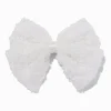 Claire's Club White Rose Hair Bow Clip