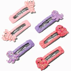 Claire's Club Wrapped Sea Life Snap Hair Clips - 6 Pack